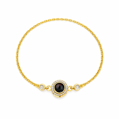 Circel Pendant Photo Bracelet