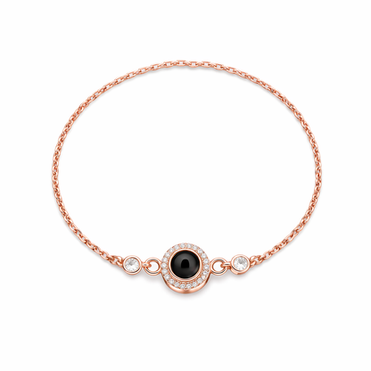 Circel Pendant Photo Bracelet