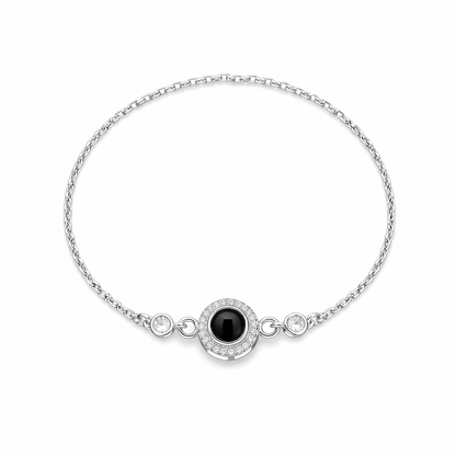 Circel Pendant Photo Bracelet