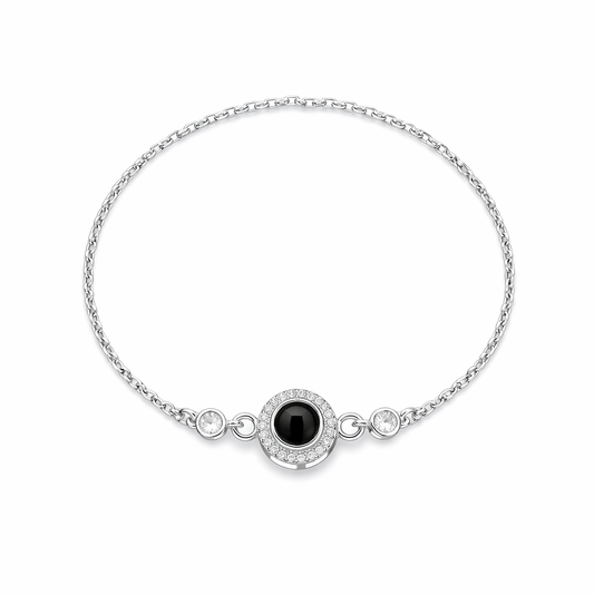 Circel Pendant Photo Bracelet