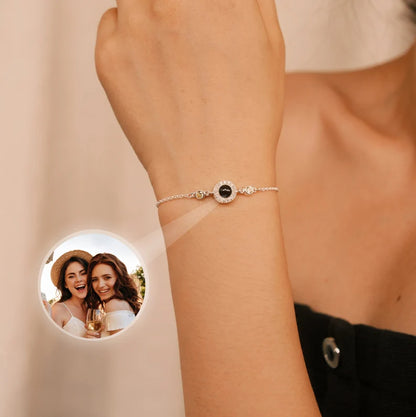 Circel Pendant Photo Bracelet