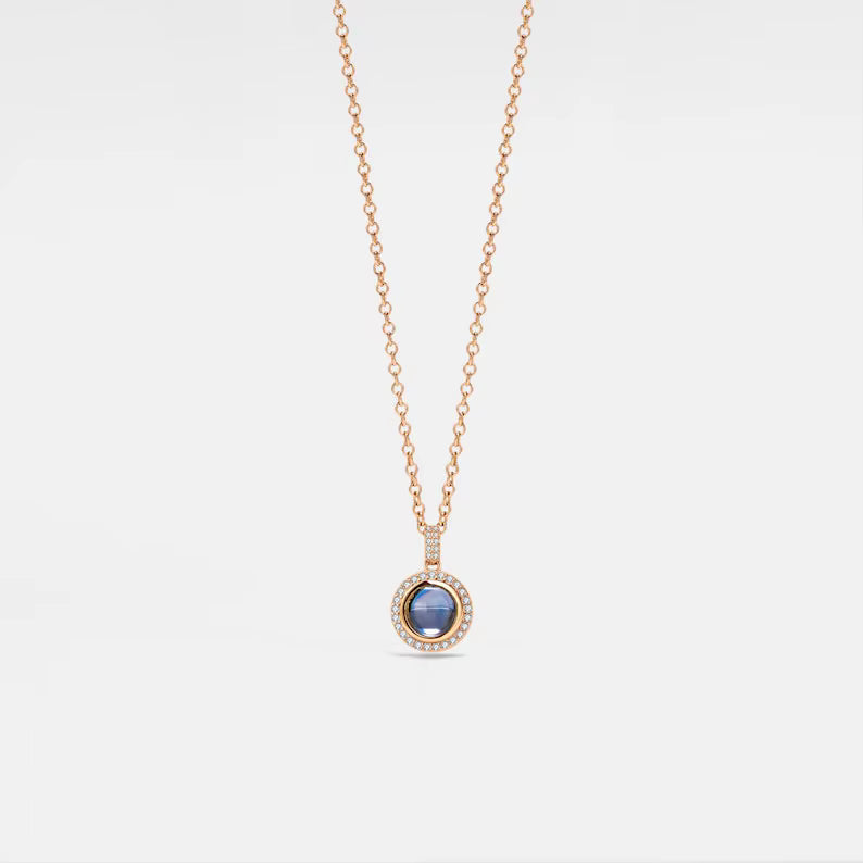 Circle Pendant Photo Necklace