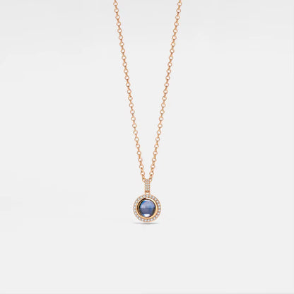 Circle Pendant Photo Necklace
