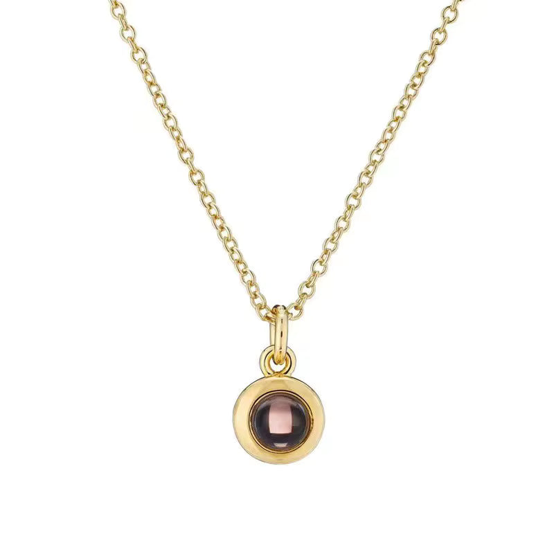 Circle Photo Necklace