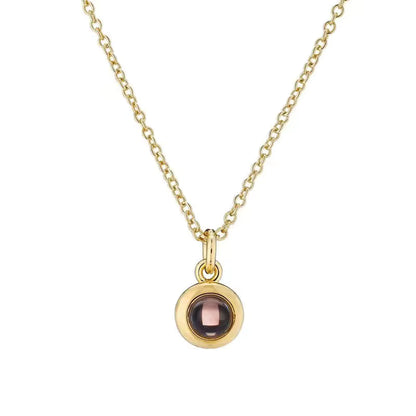 Circle Photo Necklace